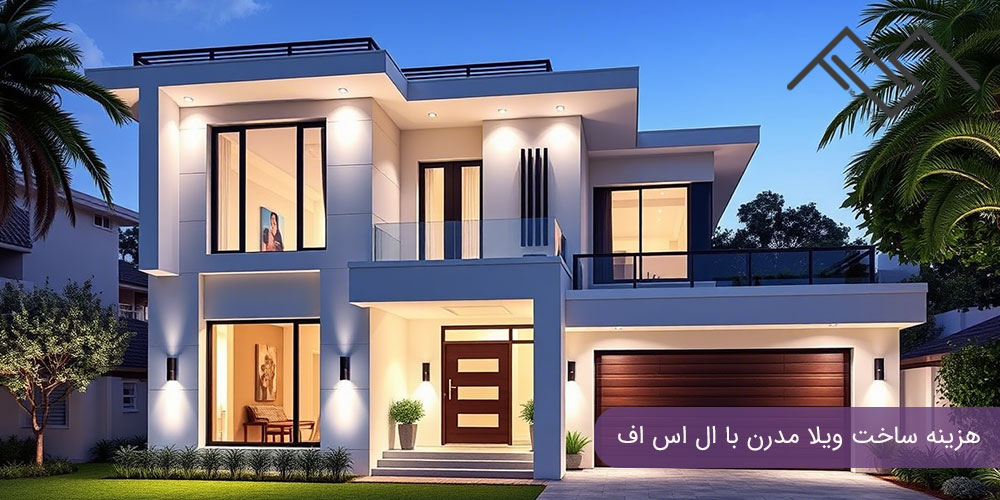 هزینه ساخت ویلا مدرن با ال اس اف