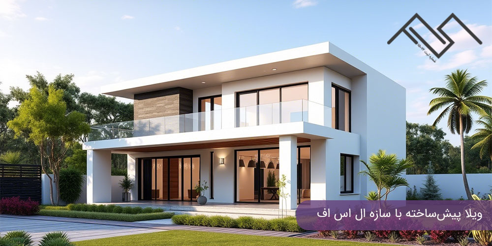 ویلا پیش ساخته با سازه ال اس اف