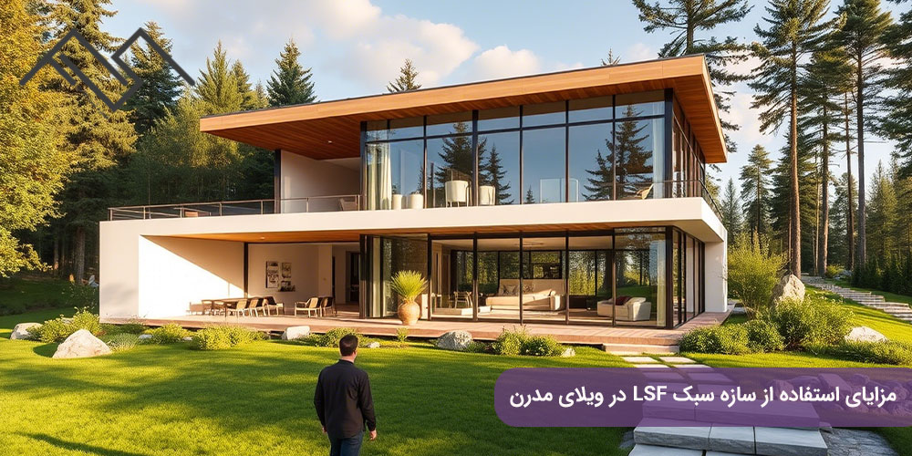 مزایای استفاده از سازه سبک LSF در ویلای مدرن