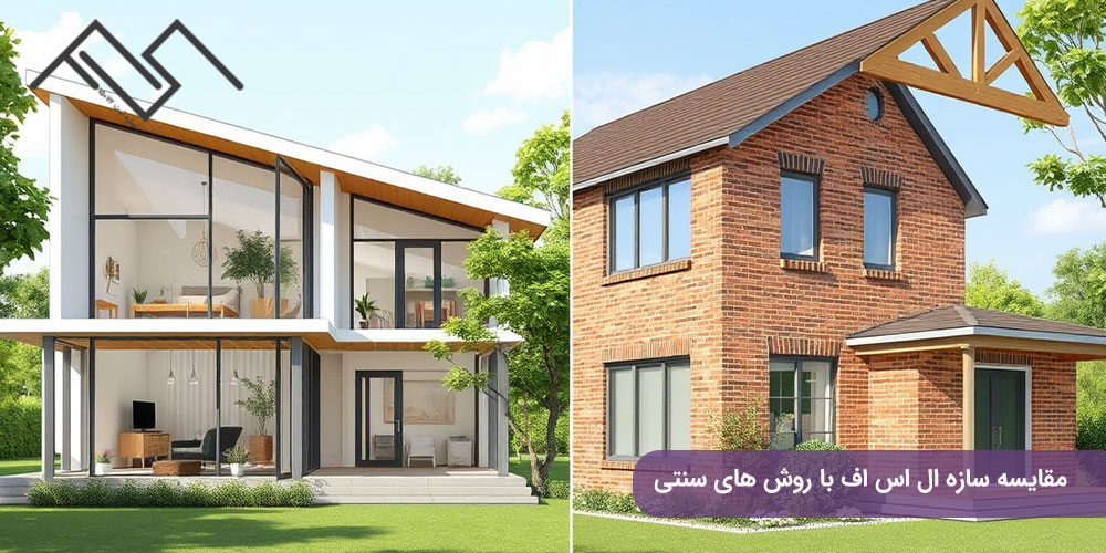 مقایسه سازه ال اس اف با روش های سنتی