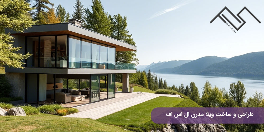طراحی و ساخت ویلا مدرن ال اس اف