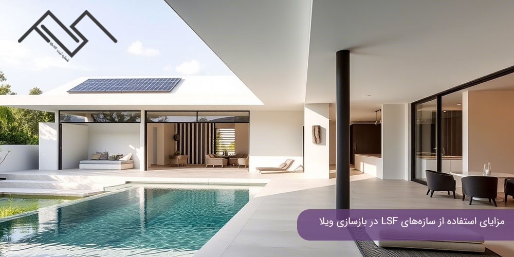 مزایای استفاده از سازه‌های LSF در بازسازی ویلا