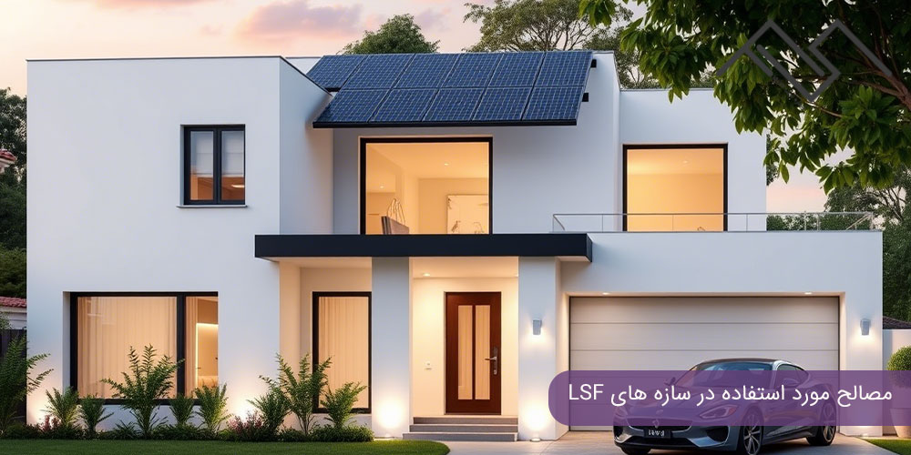 مصالح مورد استفاده در سازه های LSF