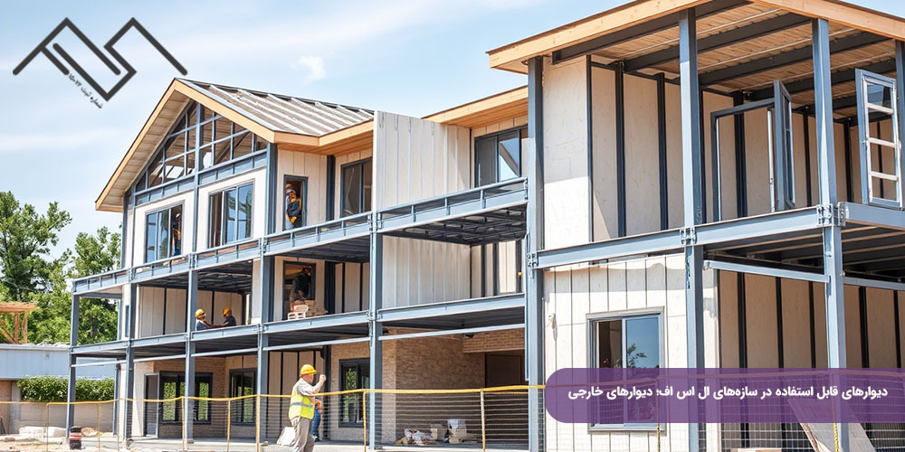 دیوارهای قابل استفاده در سازههای ال اس اف؛ دیوارهای خارجی