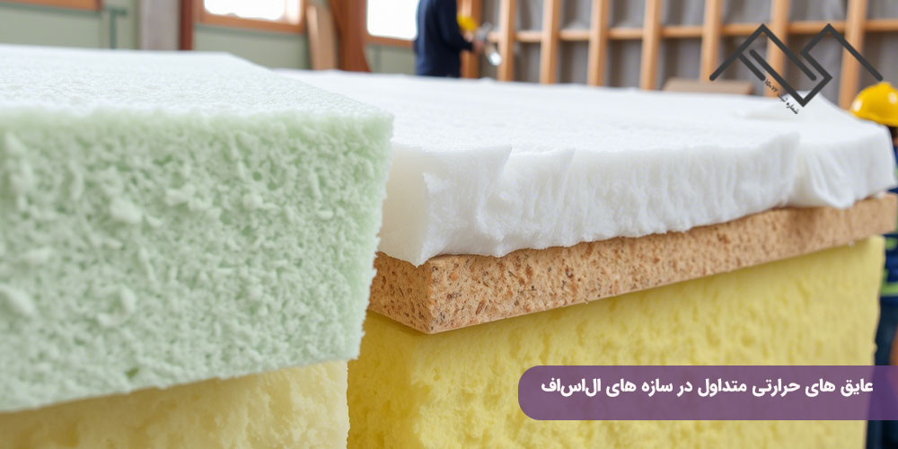 عایق های حرارتی متداول در سازه های الاساف