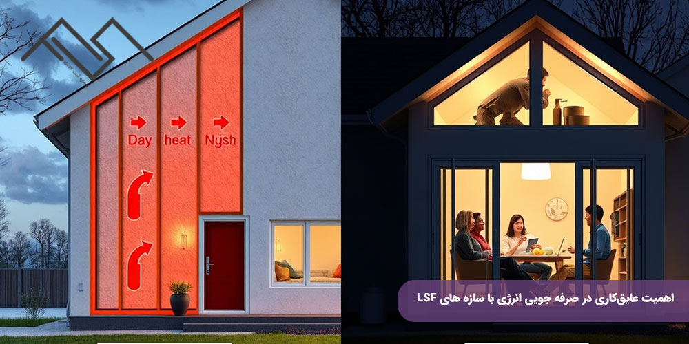 اهمیت عایقکاری در صرفه جویی انرژی با سازه های LSF