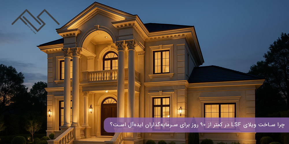 چرا ساخت ویلای LSF در کمتر از ۹۰ روز برای سرمایه‌گذاران ایده‌آل است؟